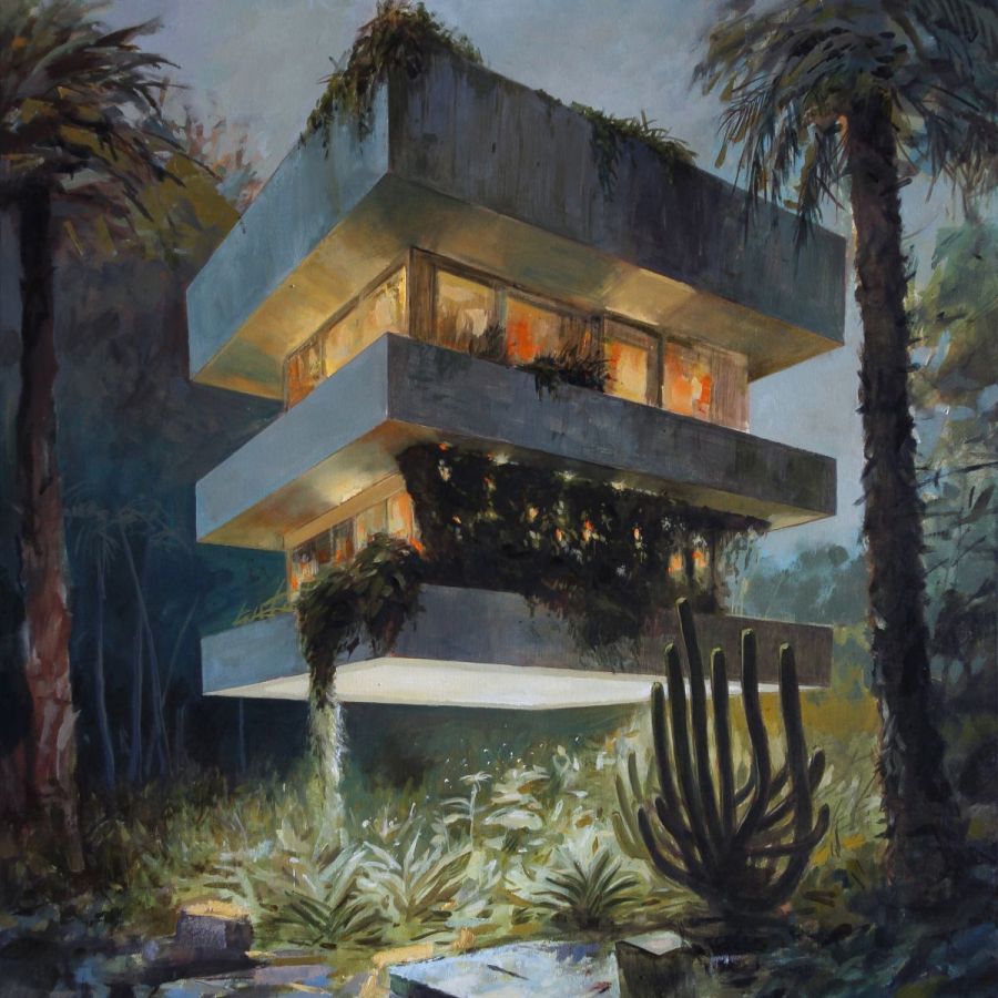 Coşkun Sami, "BY Residence", 2023, Oil on canvas, 130 x 97 cm.