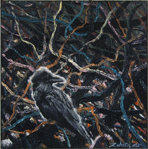 Untitled, 2025, Tuval üzerine yağlı boya, 40 x 40 cm.