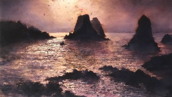 Ithaca, 2019-2022, Ink on paper, 43 x 77 cm