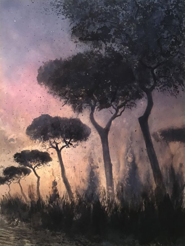 I went, 2019-2022, Ink on paper, 61 x 46 cm