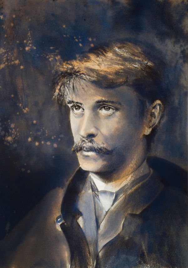 In the Street, 2019-2022, Ink on paper, 52 x 36 cm