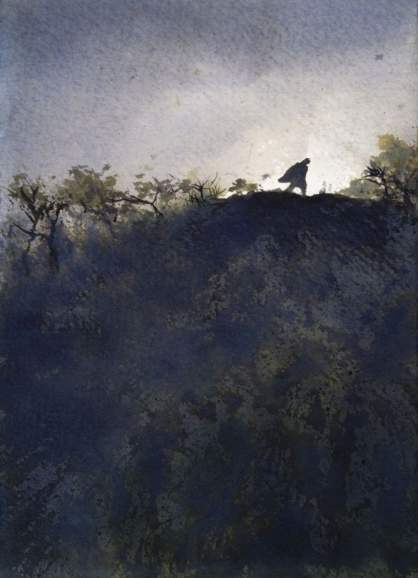 George Seferis, Epiphany, 2024, Ink on paper, 18 x 24 cm.