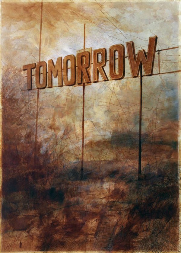 Tomorrow, 2022, Mixed media on paper, 70 x 50 cm