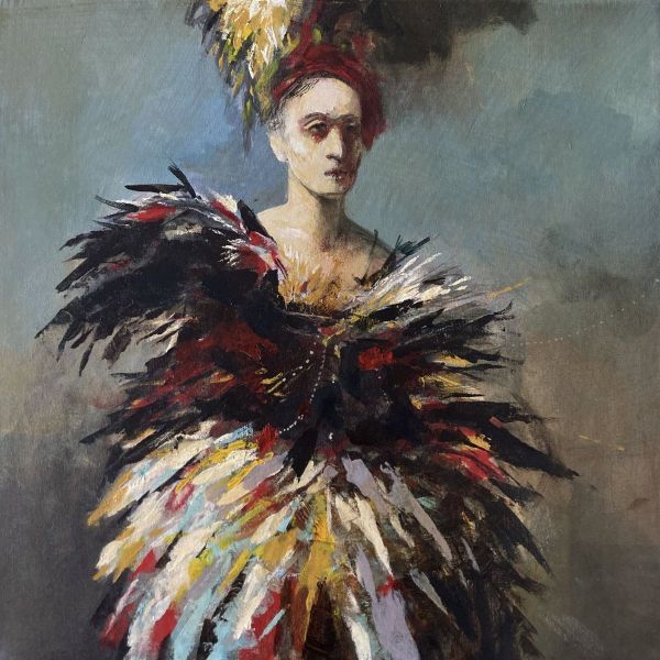 Mes nuits sont plus belles que vos jours I, 2024, Acyrlic on canvas, 50 x 50 cm