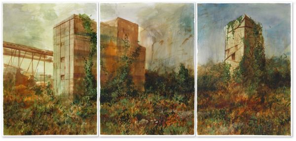 Plan B, 2022, Mixed media on paper, 70 x 50 cm.