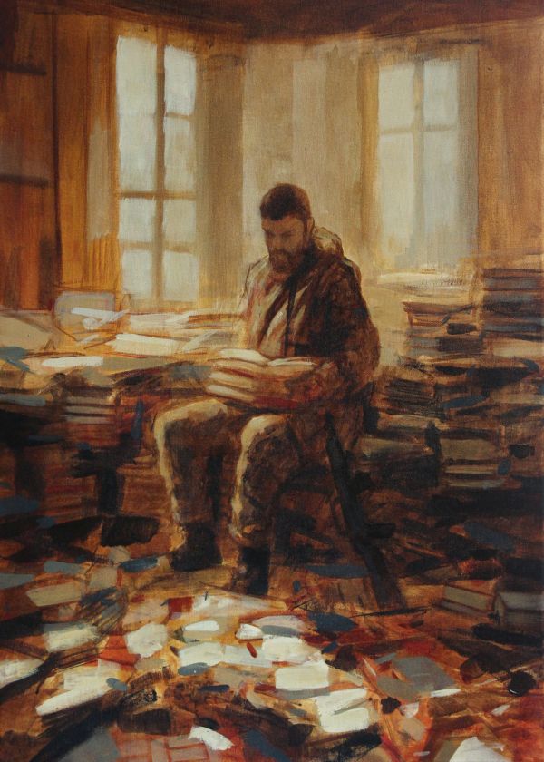 Rest, 2023, Acrylic on canvas, 70 x 50 cm.