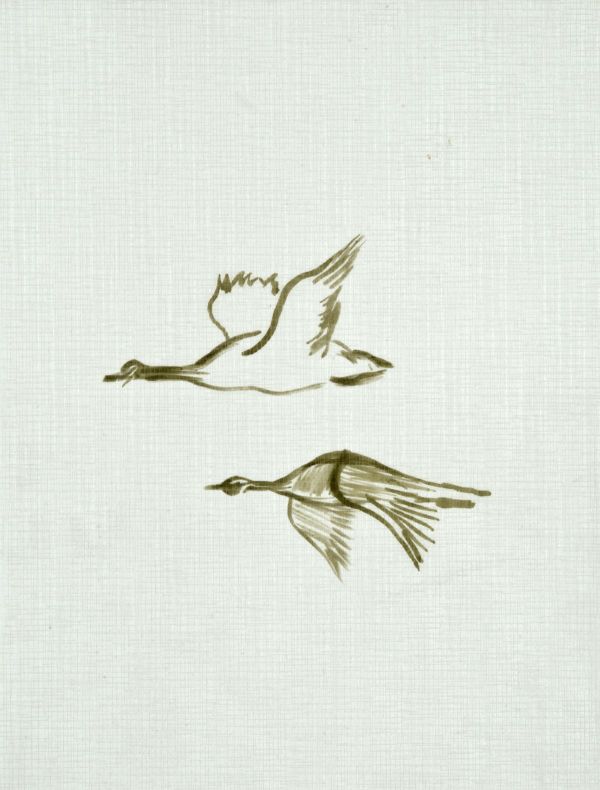 Untitled XII, 2024, Ink on paper, 29 x 25 cm.