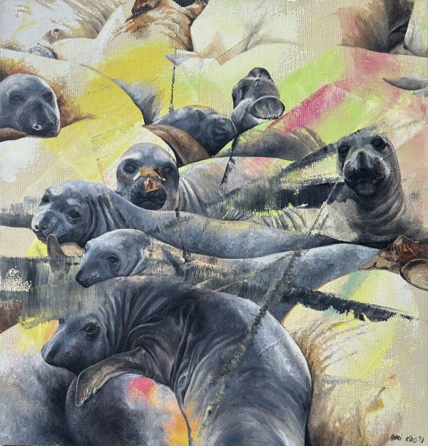 Untitled, 2019, Oil on canvas, 40 x 40 cm.