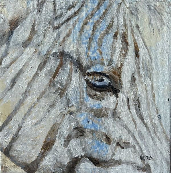 Untitled, 2020, Oil on canvas, 15 x 15 cm.