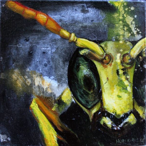 Untitled, 2015, Oil on canvas, 15 x 15 cm.