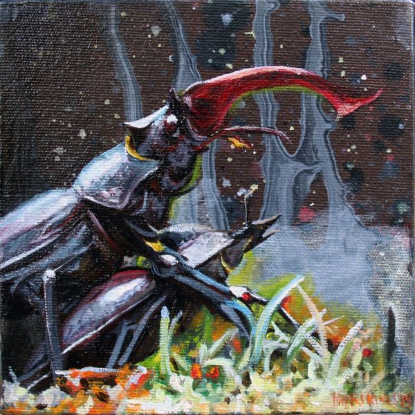 Untitled, 2020, Oil on canvas, 15 x 15 cm.