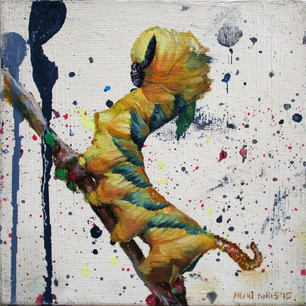 Untitled, 2015, Oil on canvas, 15 x 15 cm.