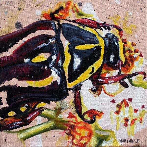 Untitled, 2015, Oil on canvas, 15 x 15 cm.