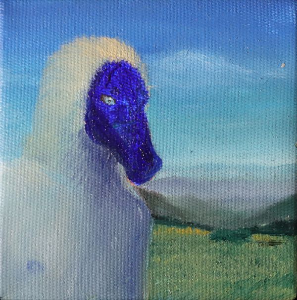 The Invitation, 2022, Oil on Canvas, 15,5 x 15,5 cm