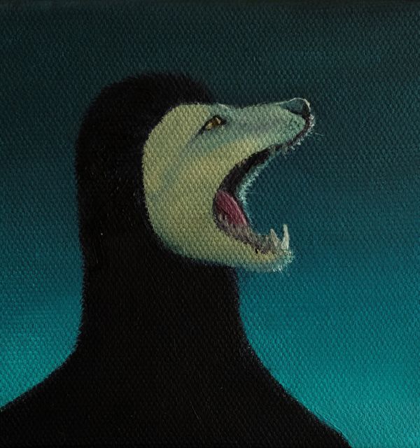 Sentimental Call, 2022, Oil on canvas, 15,5 x 15,5 cm