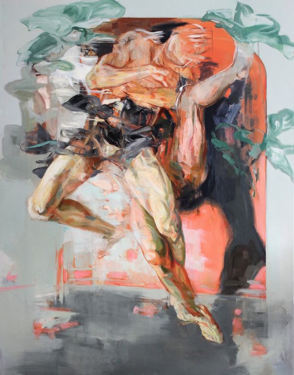 Barbarians, 2021, Oil on canvas, 185 x 145 cm.