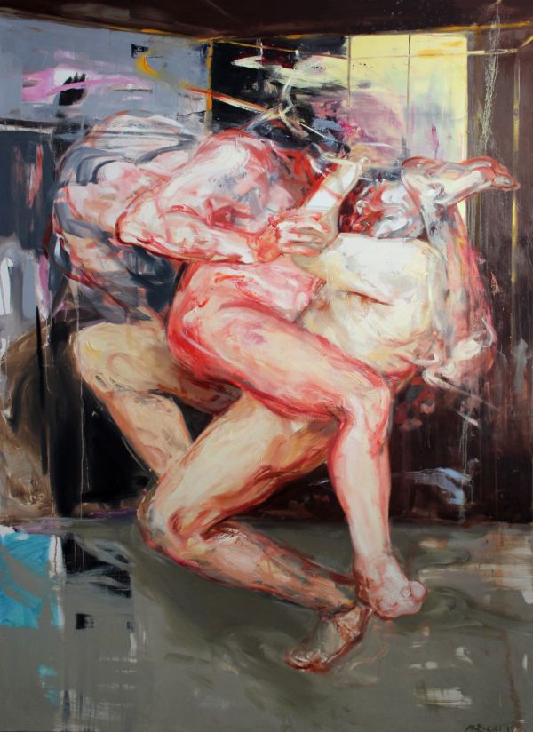 “Power Causes Monsters” Series (I), 2017, Oil on canvas, 203 x 145 cm.