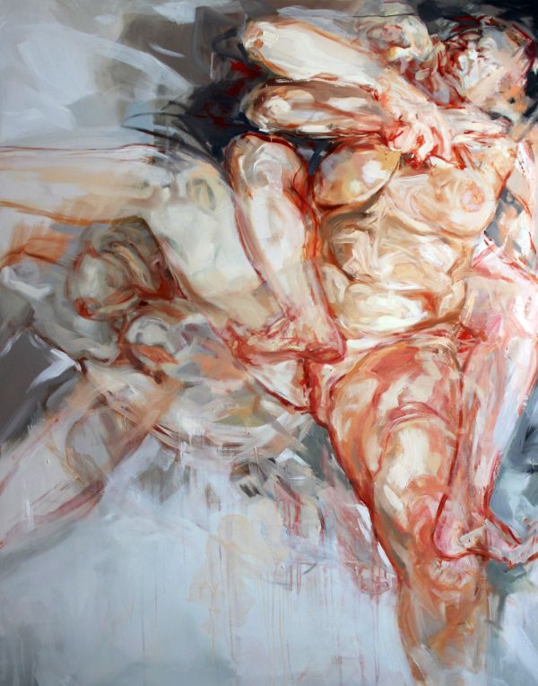 “Power Causes Monsters” Series (II), 2019, Oil on canvas, 203 x 145 cm.