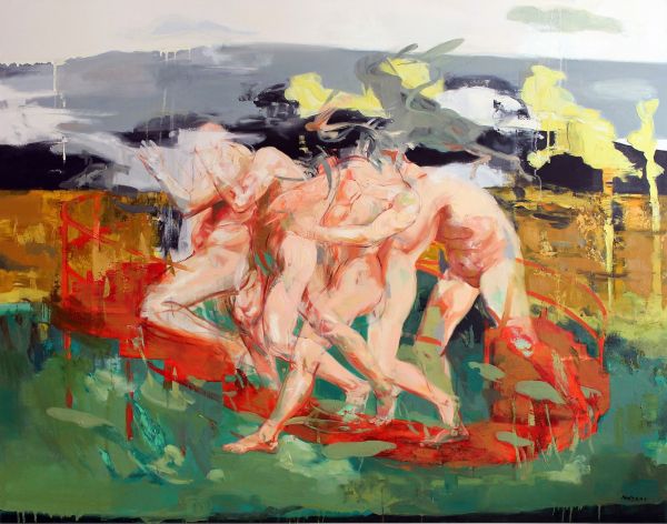 Yellow Clouds, 2020, Oil on canvas, 145 x 184 cm