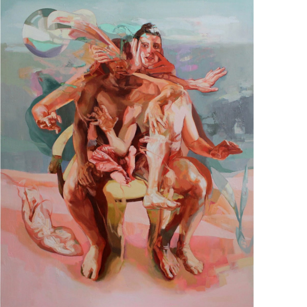 Infinity, 2024, Oil on cardboard, 41 x 27,5 cm.