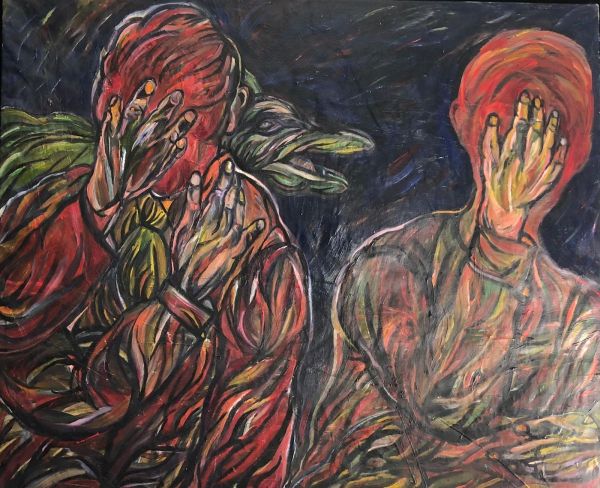 WHAT’S THERE?, 2026, Oil on canvas, 90 x 110 cm.