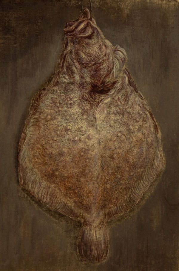 Untitled, 2023, Mixed media on cardboard, 12 x 8 cm.