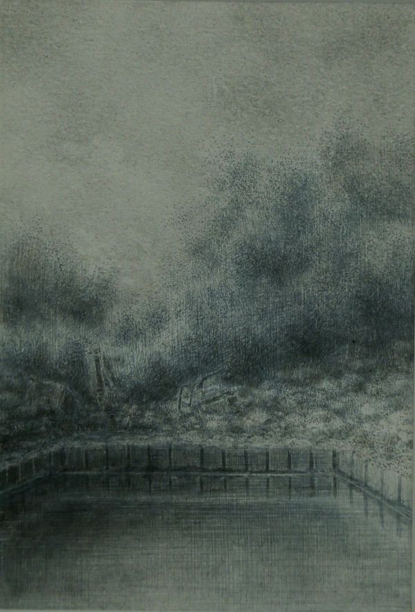 Untitled, 2015, Mixed media on cardboard, 14 x 10 cm