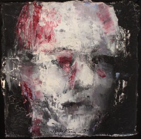 Untitled, 2021, Oil on canvas, 15 x 15 cm.