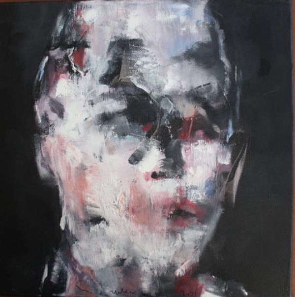 Untitled, 2021, Oil on canvas, 30 x 30 cm.