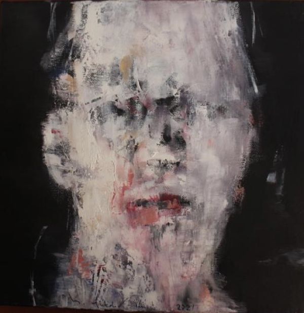 Untitled, 2021, Oil on canvas, 30 x 30 cm.