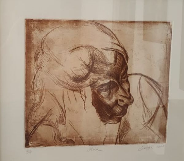 Kica, 2006, Soft varnish print, 36 x 40 cm.