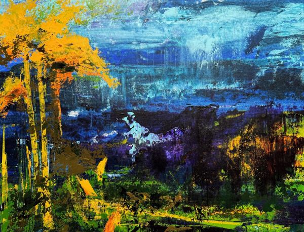 Sleep of the mind 003, 2015, Acrylic on canvas, 70 x 90 cm.