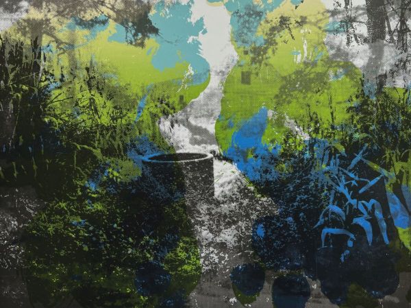 Wake Up, 2023, Screen printing on paper, 29 x 39 cm.