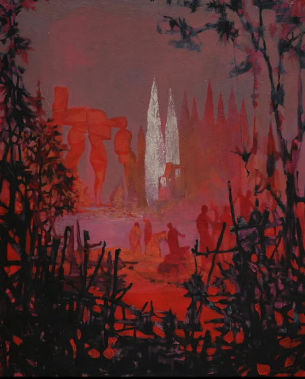 Red Planet, 2022, Oil on canvas, 80 x 100 cm.