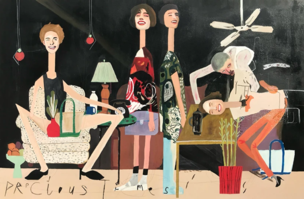 Has the sun started to love us?, 2025, Acrylic on canvas, 90 x138 cm.