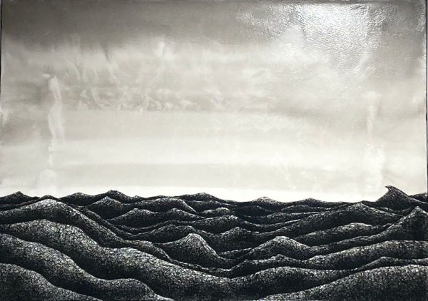 Fractus 69, 2024, Mixed media on canvas, 50 x 70 cm.