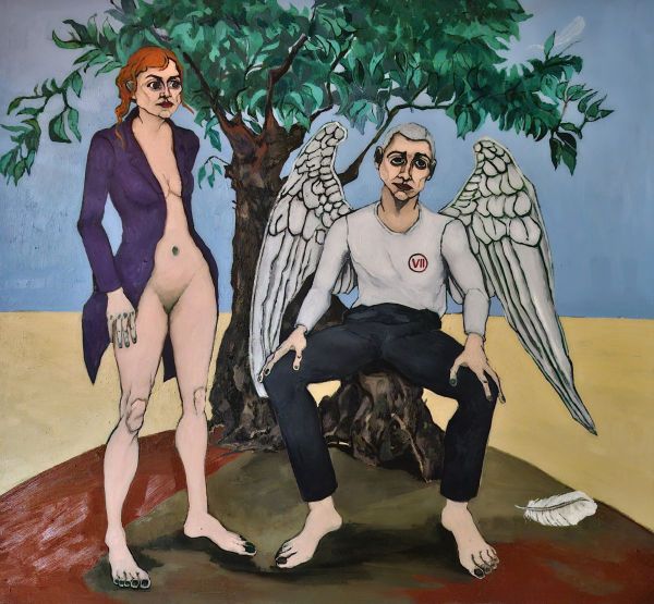 I am Now Free, 2024, Oil on canvas, 120 x 130 cm.