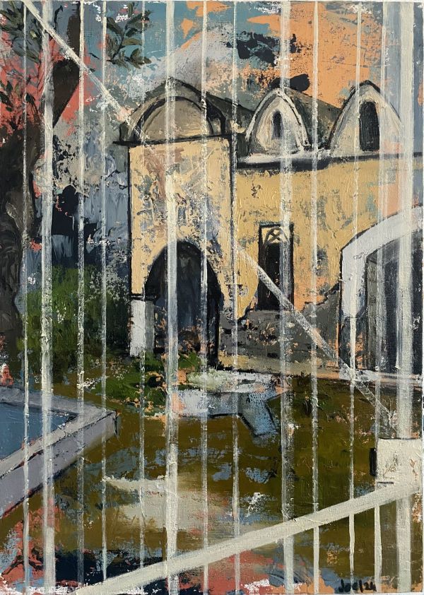 Where Have People Gone? II, 2024, Oil on canvas, 70 x 50 cm.