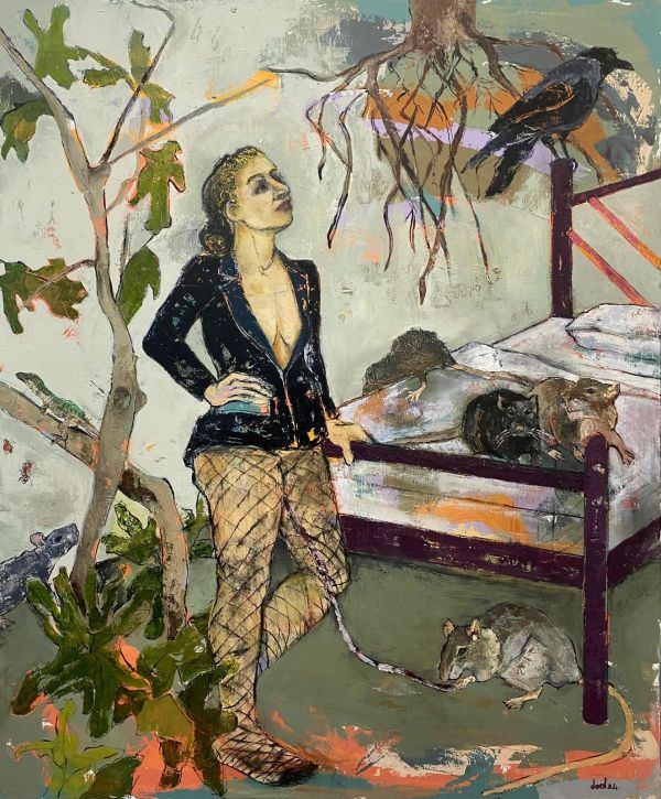 There Was a Tree Inside, 2024, Oil on canvas, 140 x 116 cm.