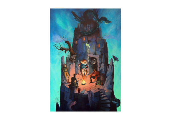 Termessos: The Last Place for Late-Night Ghost Stories, 2019, Acrylic on canvas, 90 x 60 cm