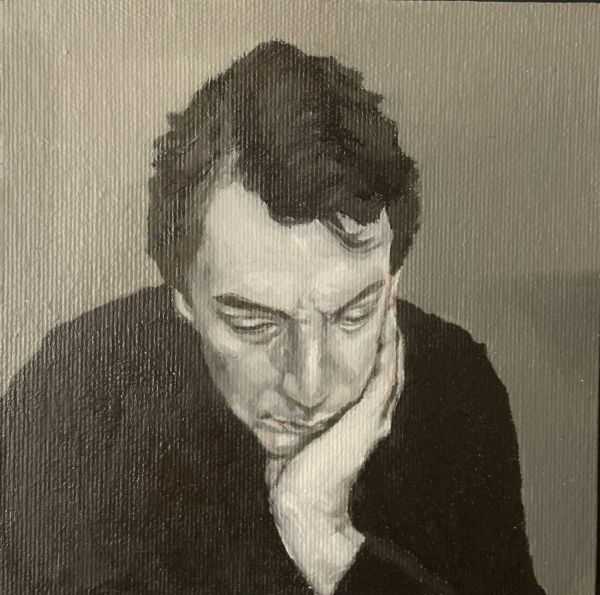 Untitled, 2025, Oil on press canvas, 15 x 15 cm.