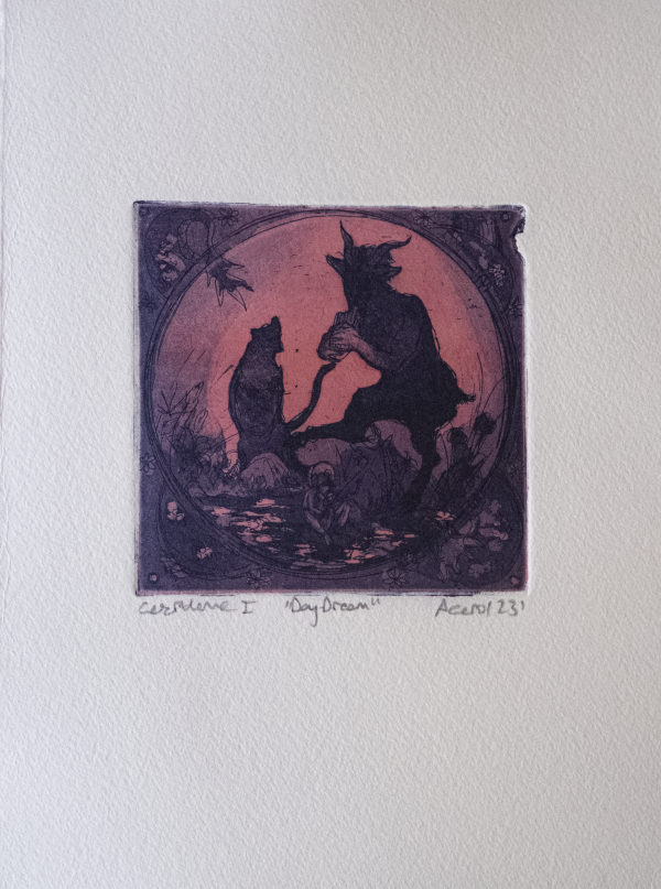 Day Dream, 2023, Engraving, 28x19 cm