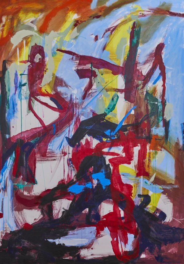 Untitled, 2024, Oil on acrylic, 162 x 114 cm.