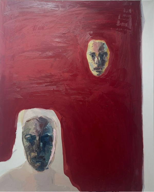 Untitled, 2022, Oil on canvas, 100 x 81 cm.