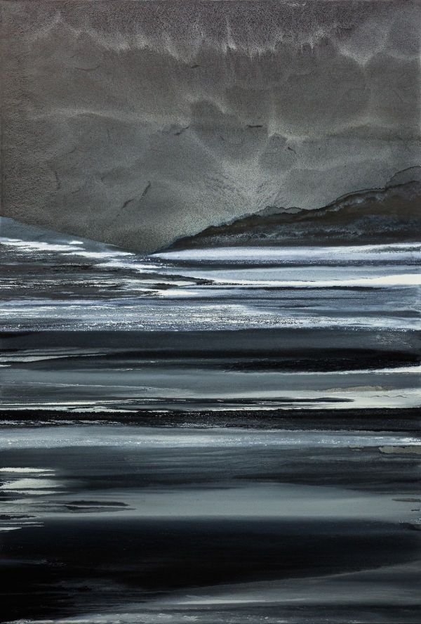 Sessizlikteki Huzur, Peyzaj Serisi No 2, 2019, Mixed media on canvas, 230 x 155 cm.