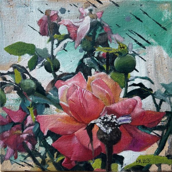 Untitled, 2023, Oil on canvas, 15 x 15 cm.