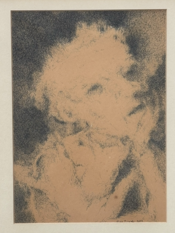 Portrait, 2012, Mixed media on paper, 38 x 30