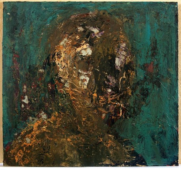 Untitled, Tarihsiz, Mixed media on hardboard, 35 x 30