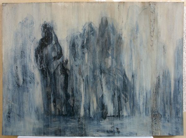 Untitled, Tarihsiz, Mixed media on paper, 52 x 72