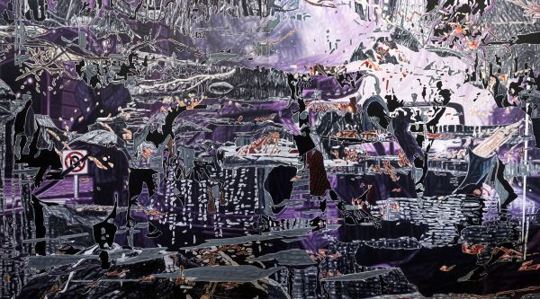 Numen/ İşaret, 2022, Oil on canvas, 170 x 300 cm. (diptych)